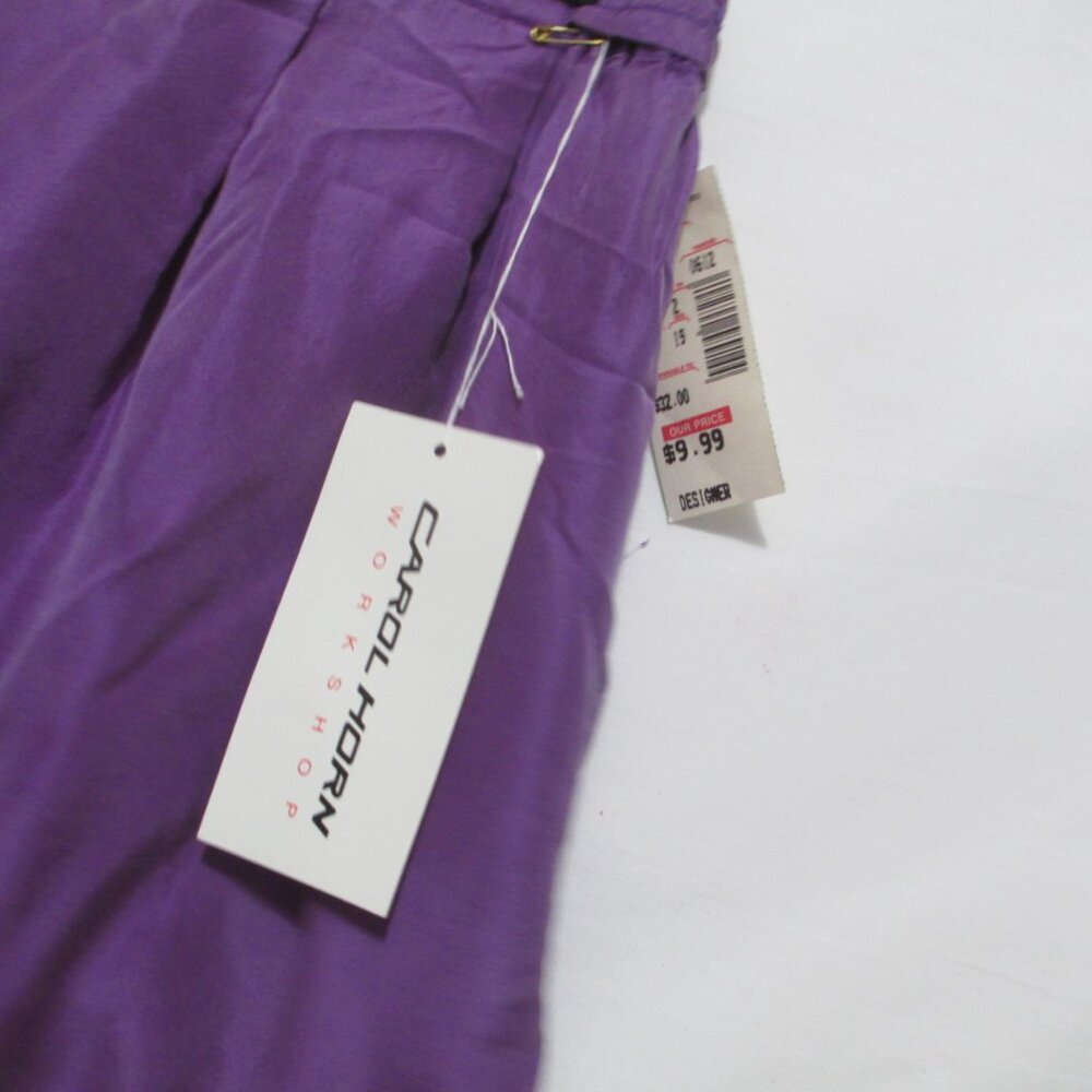 NOS Carol Horn High Waisted SILK Shorts Lot 3 Size Medium NWT RARE - Picture 4 of 14